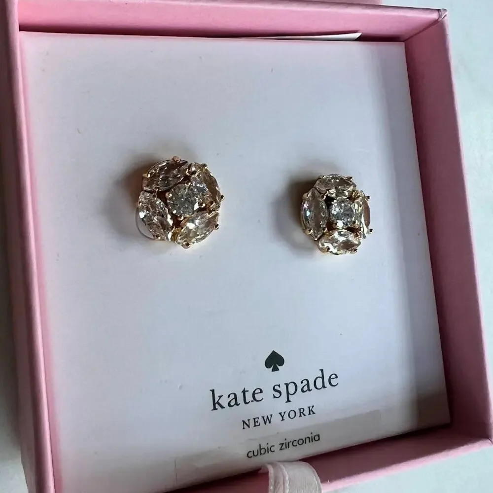 Kate Spade New York Marquise Gold Cluster Studs